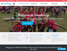 Tablet Screenshot of doodletogs.com